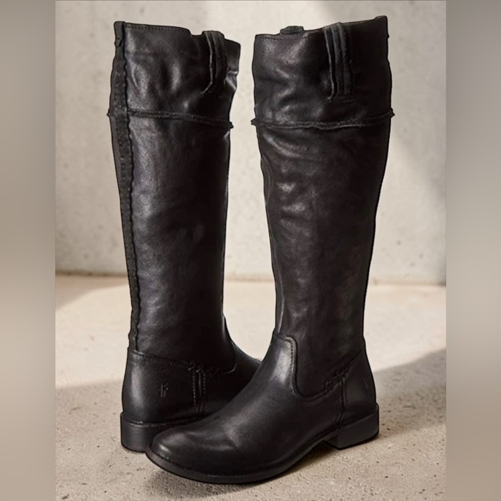 Frye Shirley Artisan Knee High Black Boots. Size 7.5. Comes With Box and Tags.